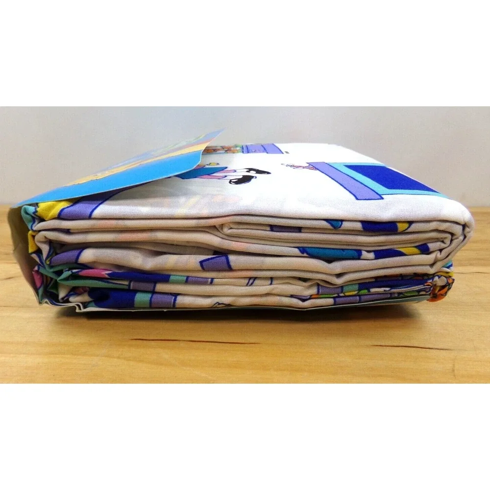 Vintage Sesame Street Full Sheet Set Jim Henson 1995 4 Piece Set Made in USA NEW